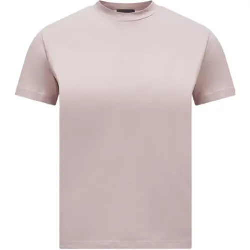 Moncler - Tops > T-Shirts - Pink - Moncler - Modalova