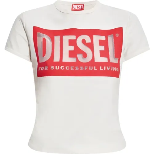 Diesel - Tops > T-Shirts - White - Diesel - Modalova