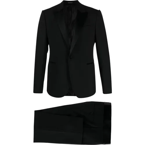 Suits > Suit Sets > Single Breasted Suits - - Emporio Armani - Modalova