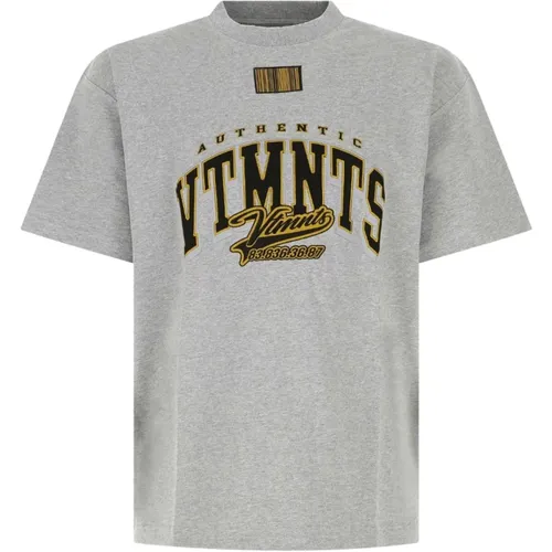 Vtmnts - Tops > T-Shirts - Gray - Vtmnts - Modalova