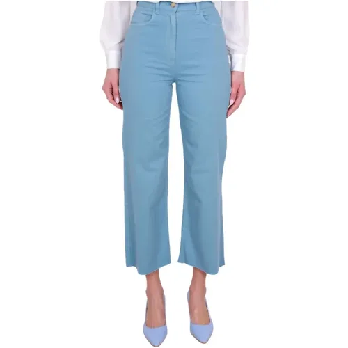 Jeans > Cropped Jeans - - Elisabetta Franchi - Modalova