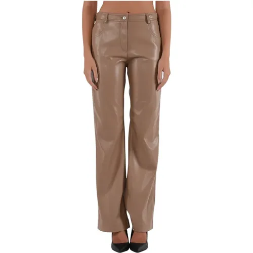 Trousers > Straight Trousers - - Msgm - Modalova