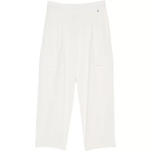 Trousers > Cropped Trousers - - Twinset - Modalova