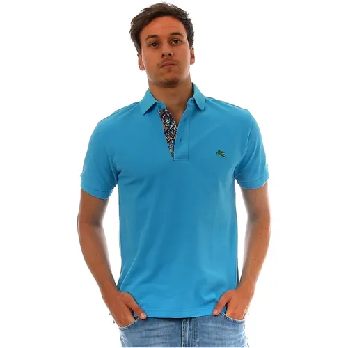 Etro - Tops > Polo Shirts - Blue - ETRO - Modalova