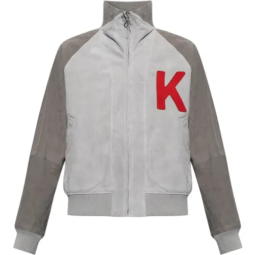 Jackets > Leather Jackets - - Kenzo - Modalova