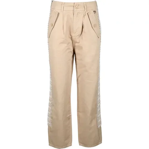 Trousers > Straight Trousers - - Twinset - Modalova