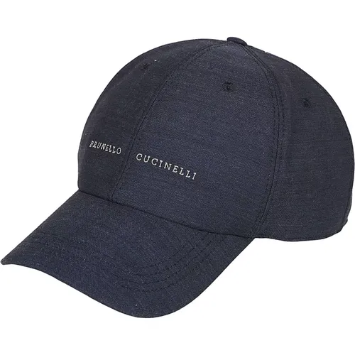 Accessories > Hats > Caps - - BRUNELLO CUCINELLI - Modalova