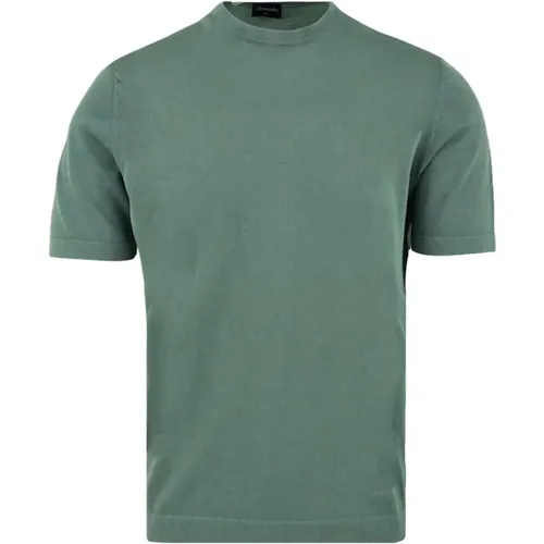 Drumohr - Tops > T-Shirts - Green - Drumohr - Modalova