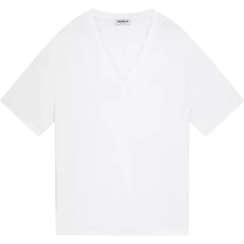 Dondup - Tops > T-Shirts - White - Dondup - Modalova