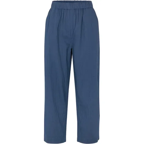 Trousers > Cropped Trousers - - Rabens Saloner - Modalova