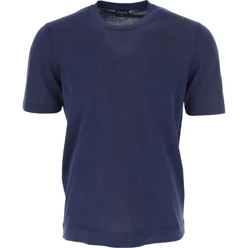 Drumohr - Tops > T-Shirts - Blue - Drumohr - Modalova