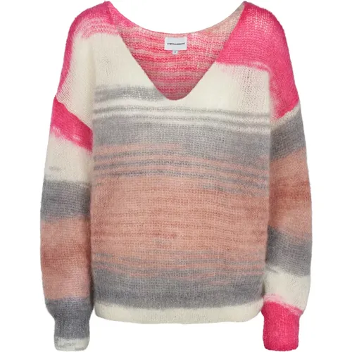 Knitwear > V-neck Knitwear - - American Dreams - Modalova