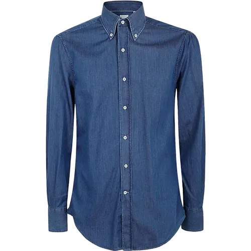 Shirts > Denim Shirts - - BRUNELLO CUCINELLI - Modalova