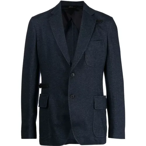 Brioni - Jackets > Blazers - Blue - Brioni - Modalova