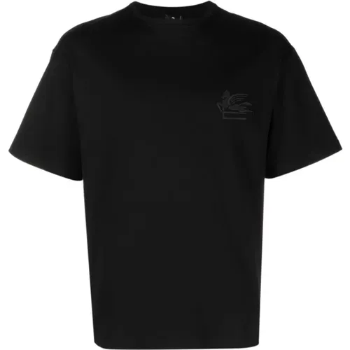 Etro - Tops > T-Shirts - Black - ETRO - Modalova
