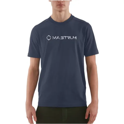 Ma.strum - Tops > T-Shirts - Blue - Ma.strum - Modalova