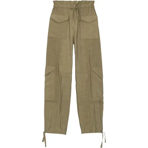 Trousers > Wide Trousers - - Ganni - Modalova