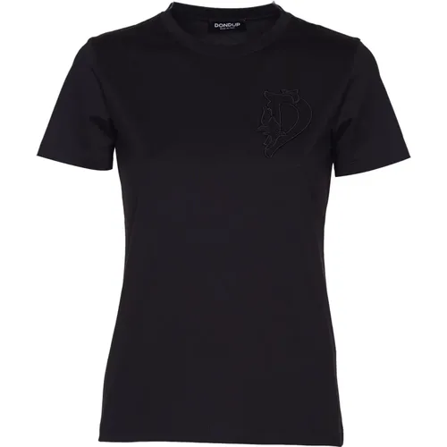 Dondup - Tops > T-Shirts - Black - Dondup - Modalova