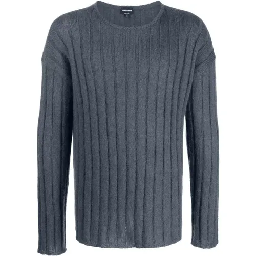 Knitwear > Round-neck Knitwear - - Giorgio Armani - Modalova