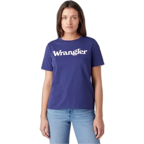 Wrangler - Tops > T-Shirts - Blue - Wrangler - Modalova