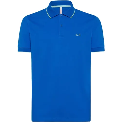 Sun68 - Tops > Polo Shirts - Blue - Sun68 - Modalova
