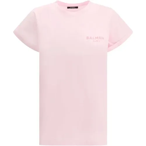 Balmain - Tops > T-Shirts - Pink - Balmain - Modalova