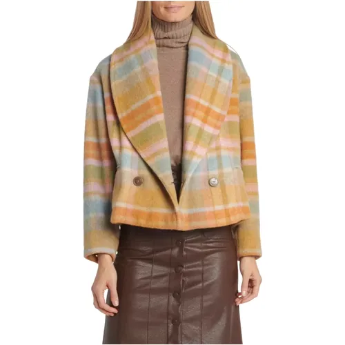 Coats > Double-Breasted Coats - - Attic and Barn - Modalova