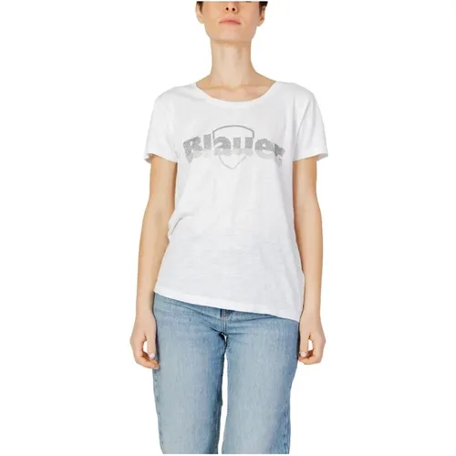 Blauer - Tops > T-Shirts - White - Blauer - Modalova