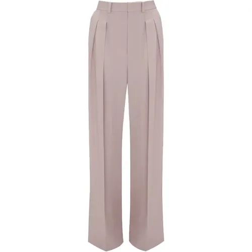 Trousers > Wide Trousers - - Victoria Beckham - Modalova