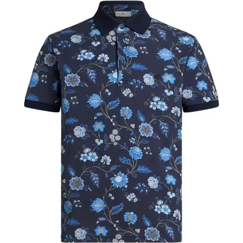 Etro - Tops > Polo Shirts - Blue - ETRO - Modalova