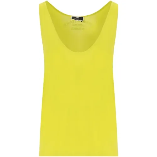 Tops > Sleeveless Tops - - Elisabetta Franchi - Modalova