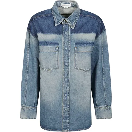 Blouses & Shirts > Denim Shirts - - Victoria Beckham - Modalova