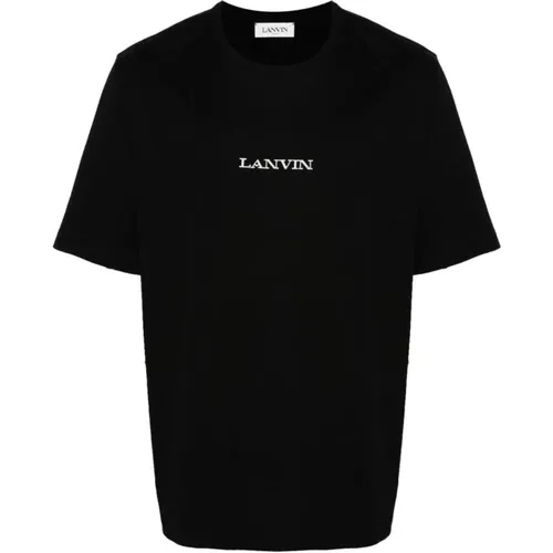 Lanvin - Tops > T-Shirts - Black - Lanvin - Modalova