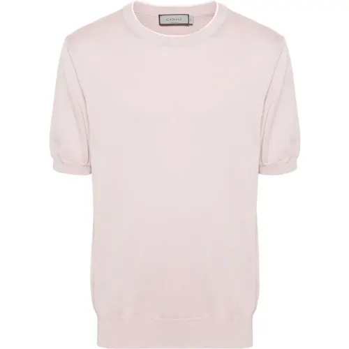 Canali - Tops > T-Shirts - Pink - Canali - Modalova