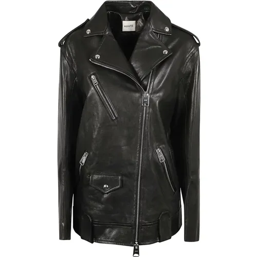 Jackets > Leather Jackets - - Khaite - Modalova