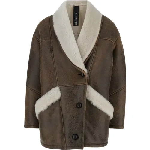 Jackets > Faux Fur & Shearling Jackets - - Blancha - Modalova