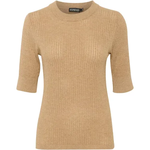 Knitwear > Round-neck Knitwear - - Soaked in Luxury - Modalova