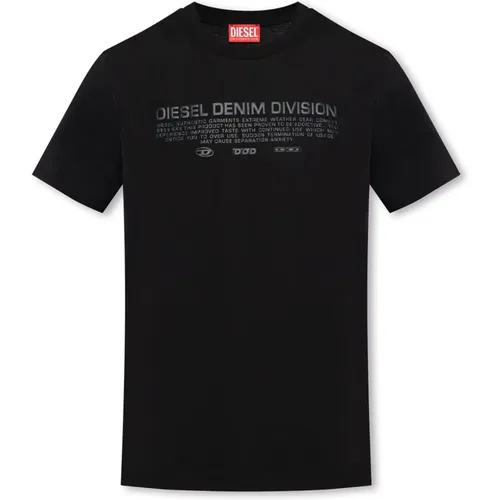 Diesel - Tops > T-Shirts - Black - Diesel - Modalova