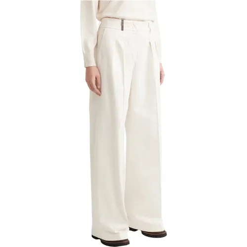 Trousers > Wide Trousers - - PESERICO - Modalova