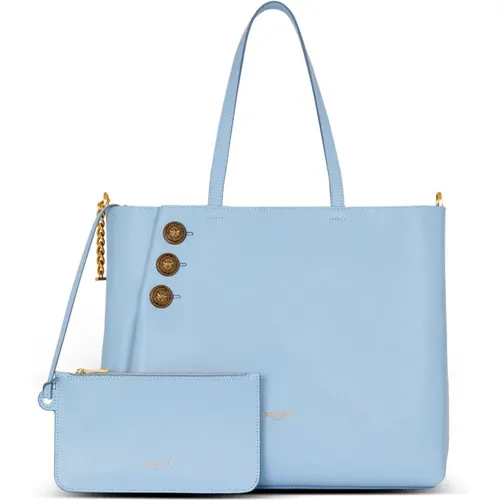 Balmain - Bags > Tote Bags - Blue - Balmain - Modalova