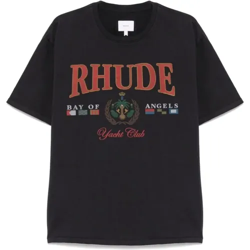 Rhude - Tops > T-Shirts - Black - Rhude - Modalova