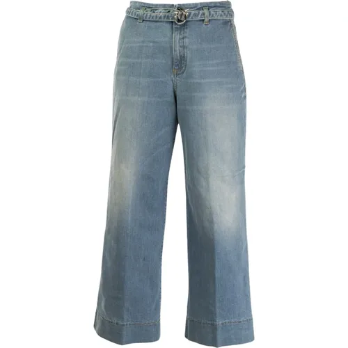 Pinko - Jeans > Wide Jeans - Blue - pinko - Modalova