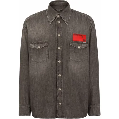 Shirts > Denim Shirts - - Dolce & Gabbana - Modalova