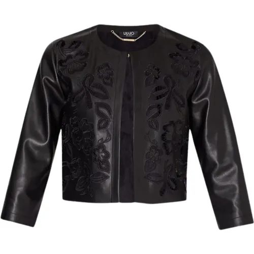 Jackets > Leather Jackets - - Liu Jo - Modalova