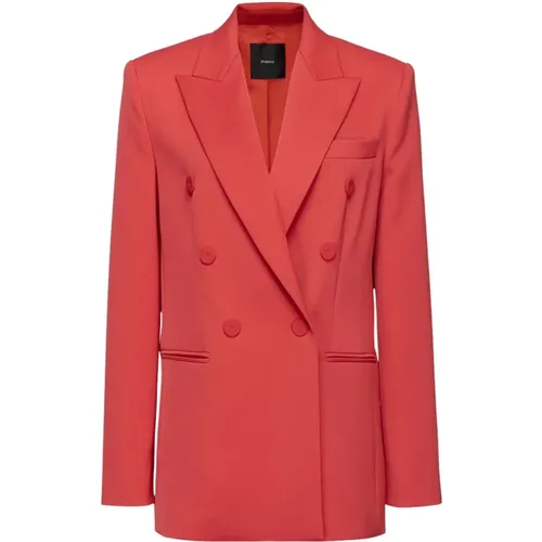 Pinko - Jackets > Blazers - Red - pinko - Modalova