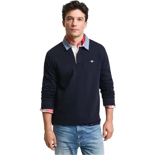 Gant - Tops > Polo Shirts - Blue - Gant - Modalova