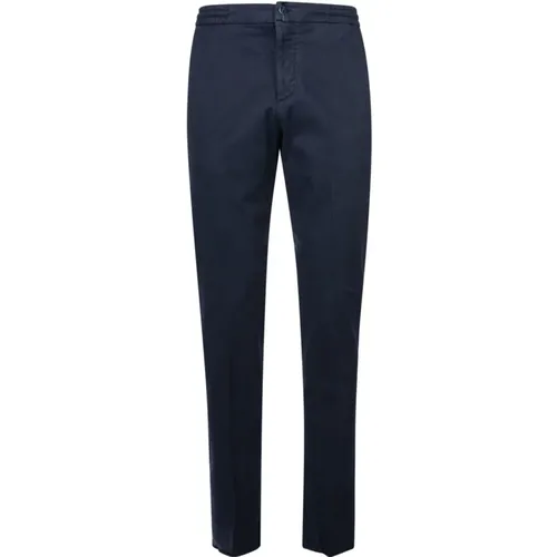 Kiton - Trousers > Chinos - Blue - Kiton - Modalova