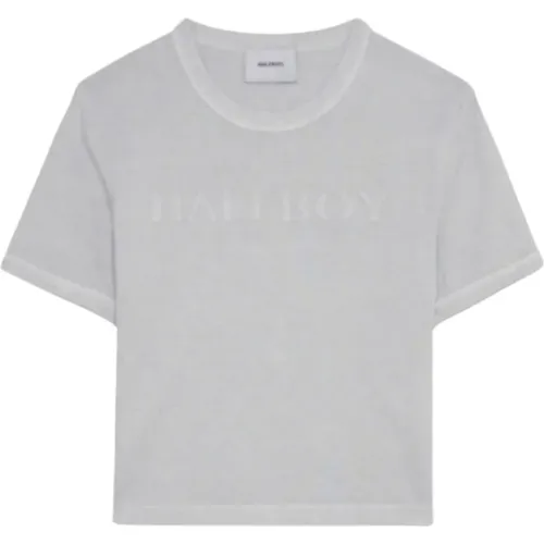 Halfboy - Tops > T-Shirts - Gray - Halfboy - Modalova