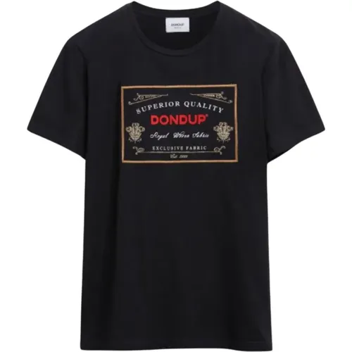 Dondup - Tops > T-Shirts - Black - Dondup - Modalova