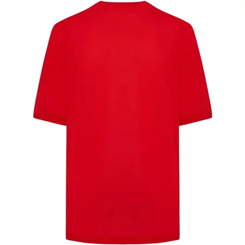 Kiton - Tops > T-Shirts - Red - Kiton - Modalova